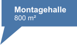 Montagehalle 800 m